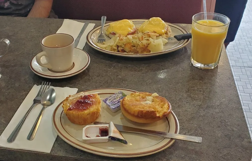 Corn Muffin and Eggs Benedict